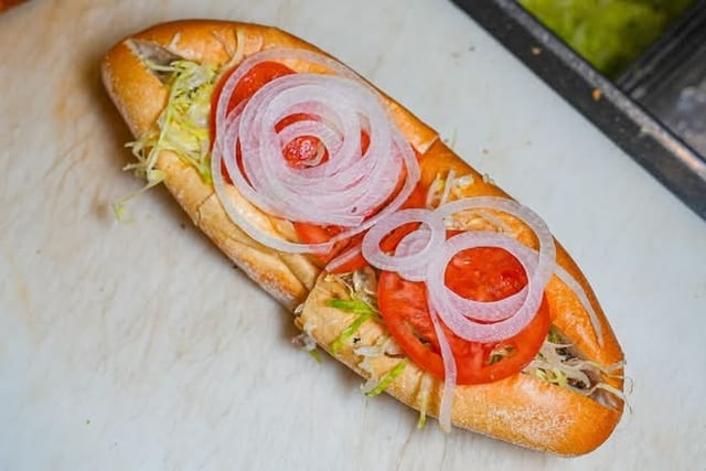 Chicken Cheesesteak, Peppers and Onions.