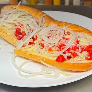 Prosciutto, Fresh Mozzarella, Roasted Peppers Cold Hoagie