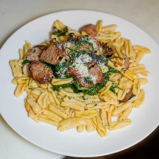 Pasta with Sausage and Broccoli Rabe oil&garlic
